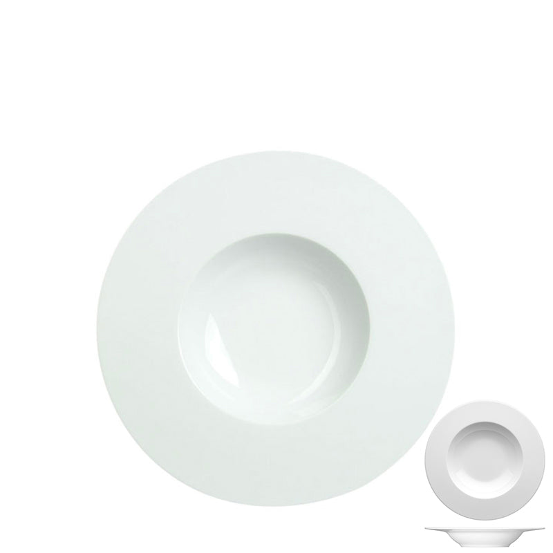 25 Cm Costa Verde Saturno Piatto Fondo In Porcellana Set 12 Pz