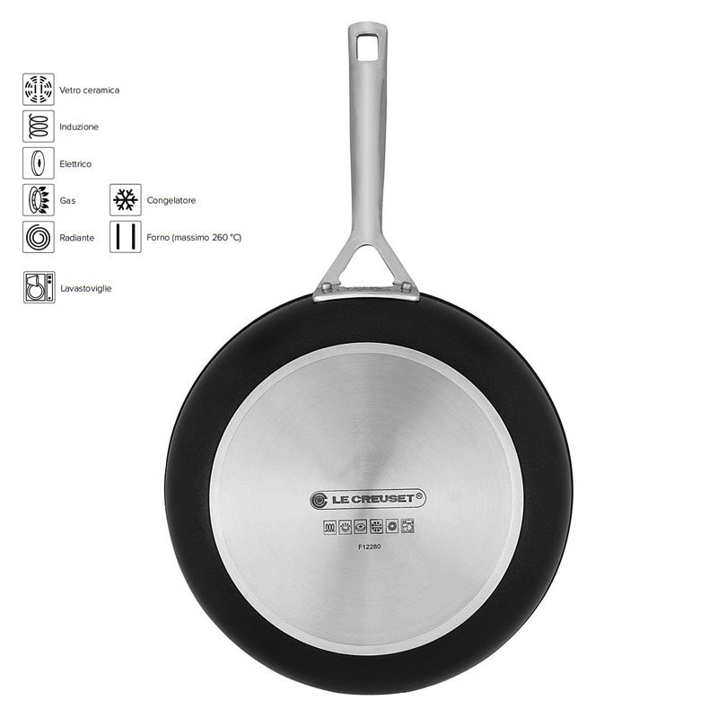 Le Creuset Les Forgees Padella Alta Antiaderente In Alluminio