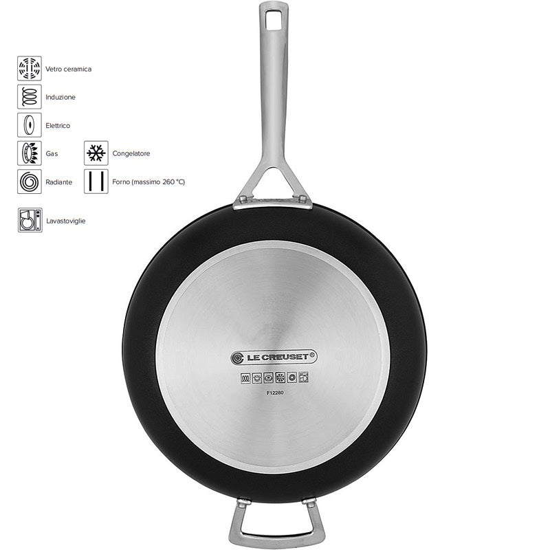 Le Creuset Les Forgees Padella Alta Antiaderente In Alluminio