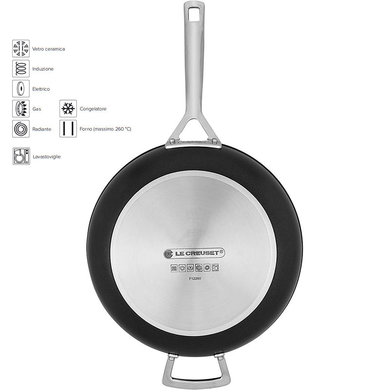Le Creuset Les Forgees Padella Alta Antiaderente In Alluminio