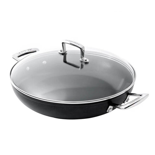 Le Creuset Les Forgees Tegame Basso Antiaderente In Alluminio Con Coperchio