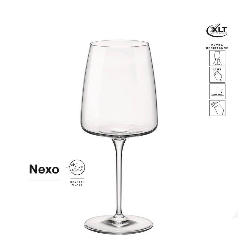 47 8 Cl Bormioli Rocco Nexo Calice Vino Rosso In Vetro Set 6 Pezzi