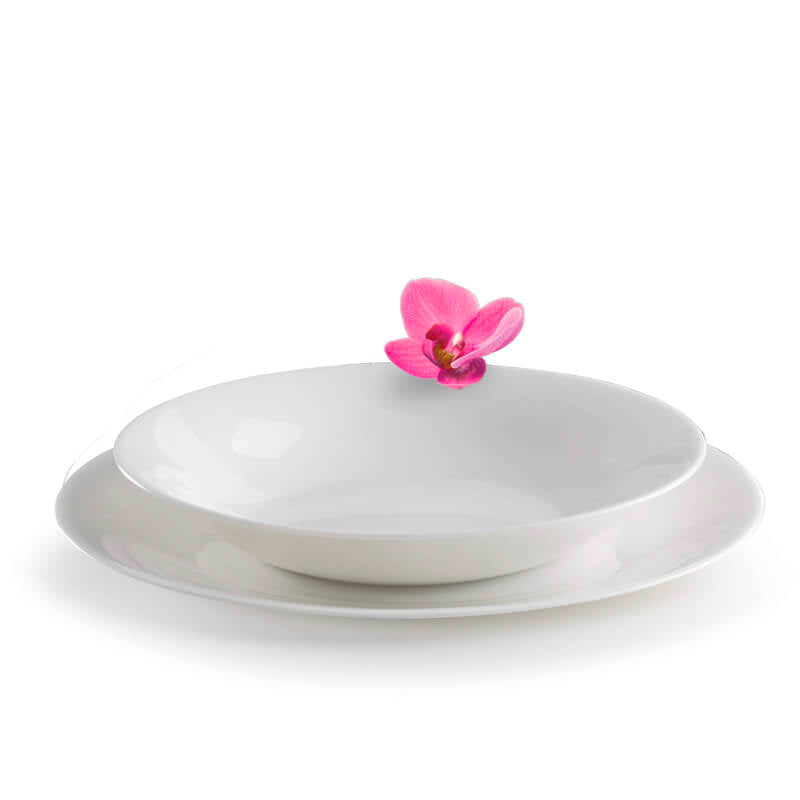 Bormioli Rocco White Moon Servizio Piatti In Vetro Opale Set 12 Pz