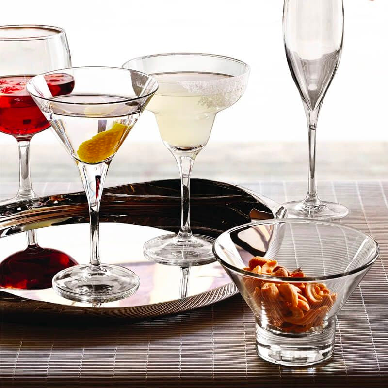 24 5 Cl Bormioli Rocco Ypsilon Bicchiere Martini In Vetro Set 6 Pezzi