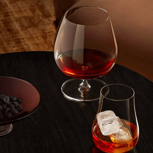 94 Cl Nude Vintage Calice Cognac In Vetro Set 6 Pz