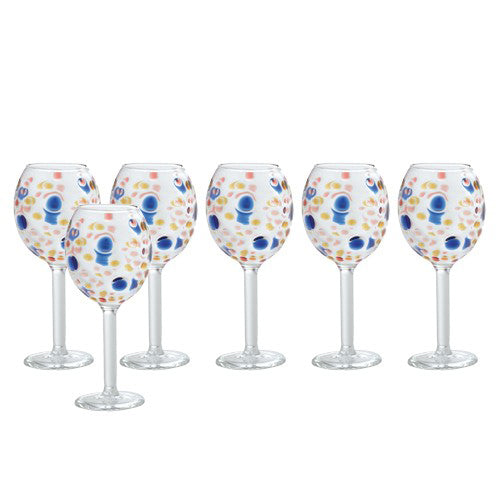 7 Cl Fantasia 4 Calice Liquore In Vetro Borosilicato Set 6 Pezzi