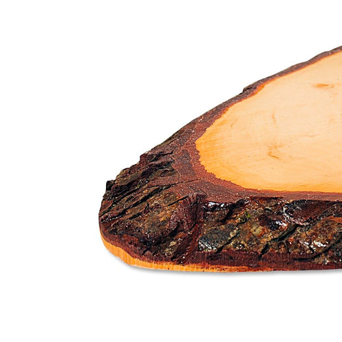 35X18 Cm Kesper Corteccia Vassoio Con Manico In Legno