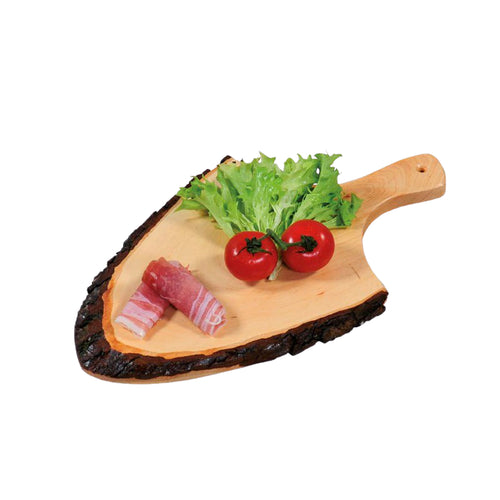 35X18 Cm Kesper Corteccia Vassoio Con Manico In Legno