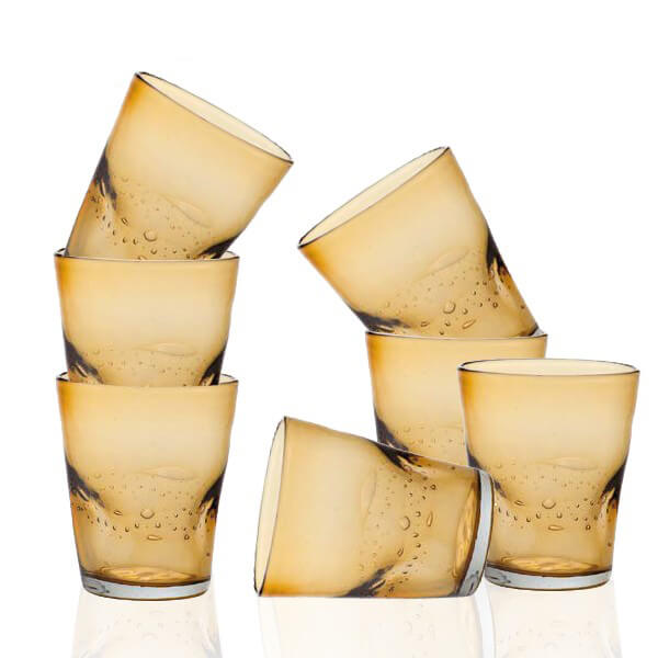 35 Cl Dali Bicchiere Acqua In Vetro Set 6 Pezzi