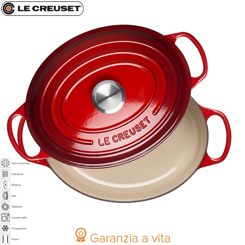 29 Cm Le Creuset Cocotte Evolution Casseruola Ovale In Ghisa