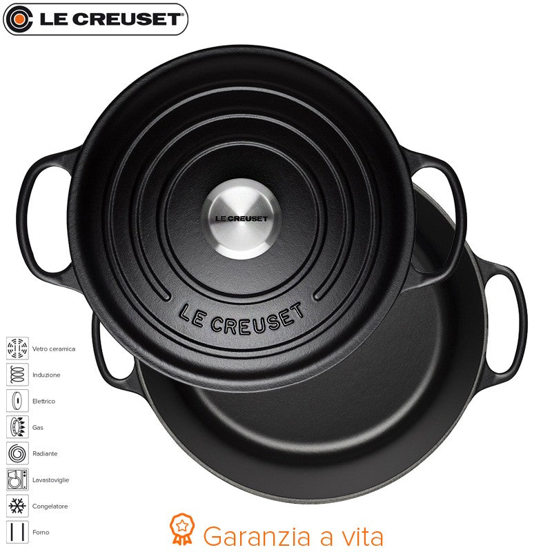 22 Cm Le Creuset Cocotte Evolution Casseruola Rotonda In Ghisa