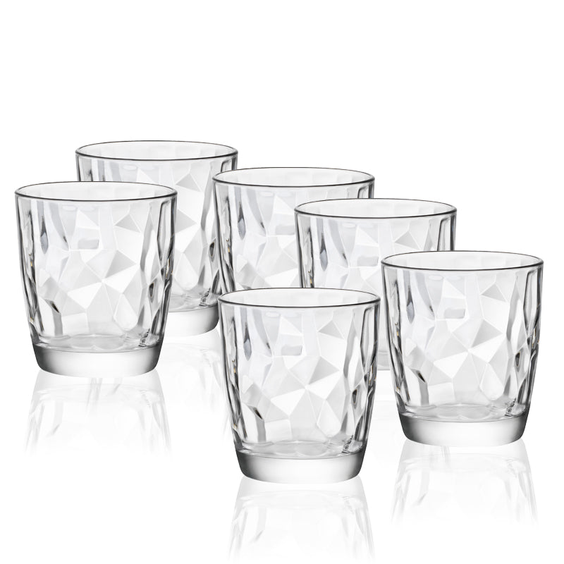 38 5 Cl Bormioli Rocco Diamond Bicchiere Acqua In Vetro Set 6 Pezzi