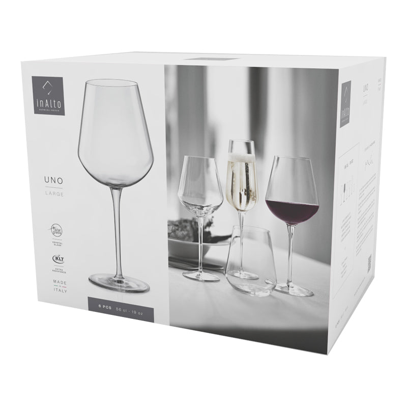 56 Cl Bormioli Rocco Inalto Uno Calice Vino Rosso In Vetro Set 6 Pezzi