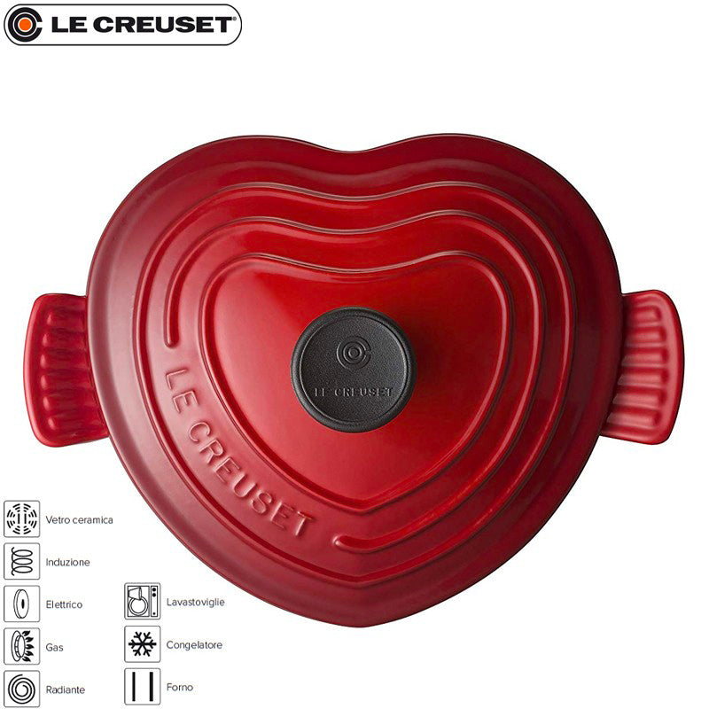 1 6 Litri Le Creuset Cocotte Casseruola Cuore In Ghisa