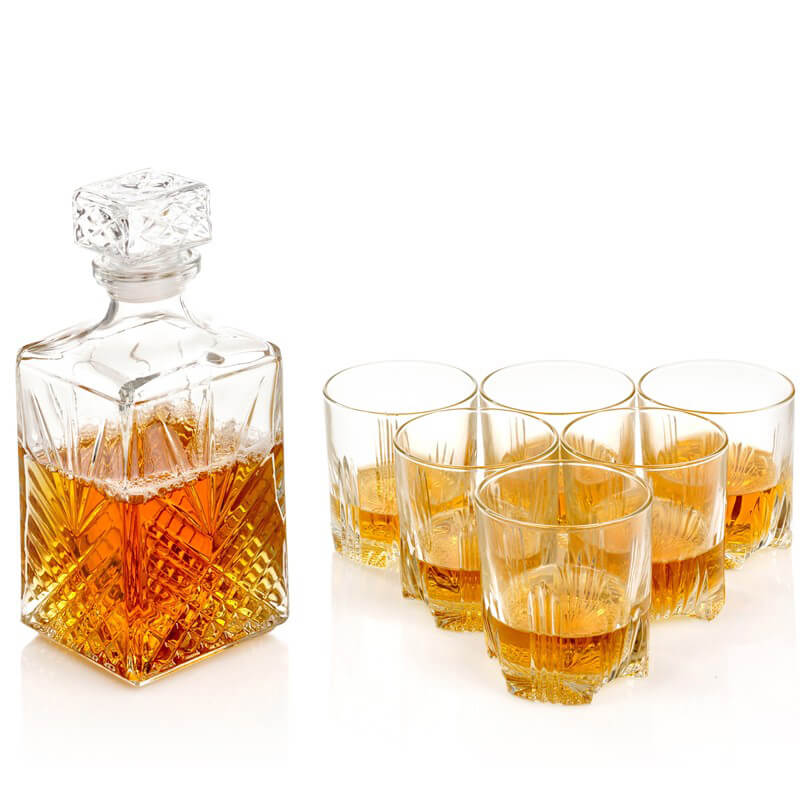 Bormioli Rocco Selecta Set Whisky In Vetro Set 7 Pezzi