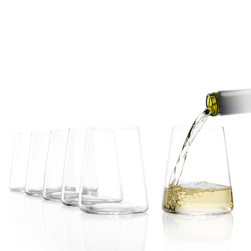 38 Cl Stolzle Lausitz Power Bicchiere Vino Bianco In Vetro Set 6 Pezzi