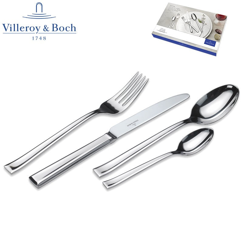 Villeroy And Boch Victor Servizio Posate In Acciaio Inox Set 24 Pz