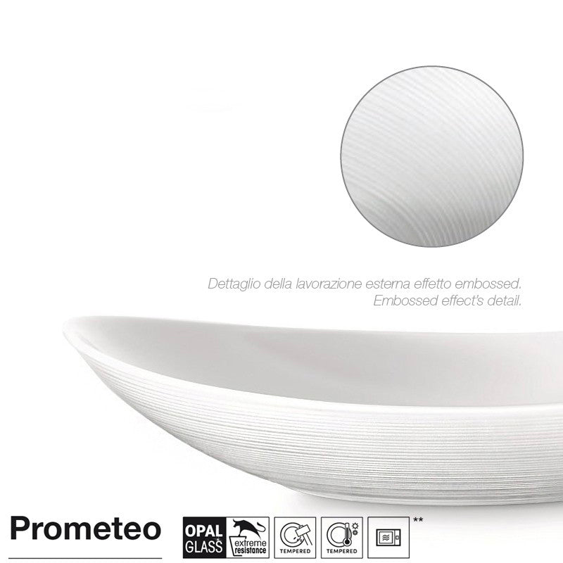 Bormioli Rocco Prometeo Servizio Piatti In Vetro Opale Set 20 Pz