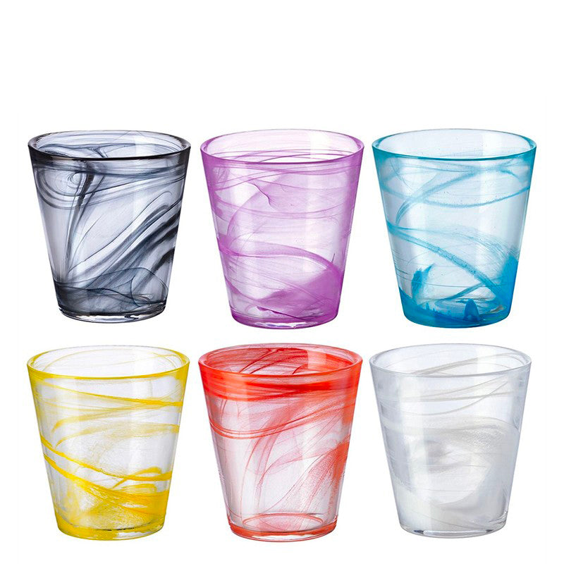 37 Cl Bormioli Rocco Capri Bicchiere Acqua In Vetro Set 6 Pezzi