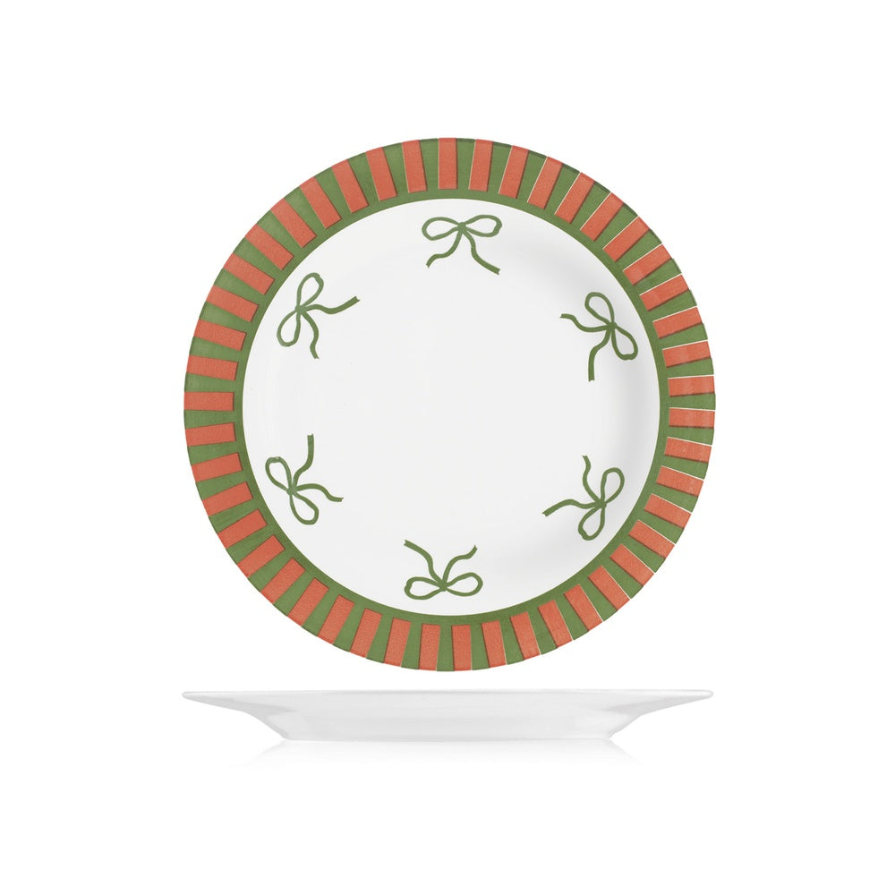 H&H Candy Servizio Piatti In Porcellana - Set 18 Pz