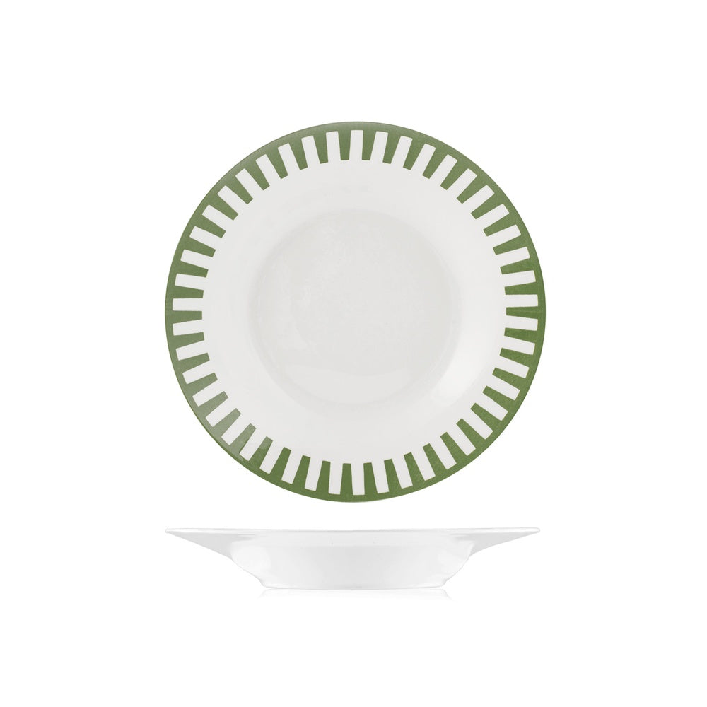 H&H Candy Servizio Piatti In Porcellana - Set 18 Pz