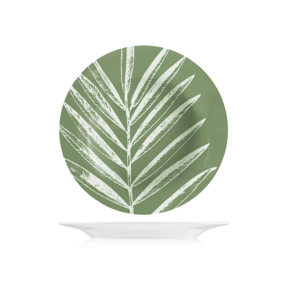 H&H Mint Foliage Servizio Piatti In Porcellana - Set 18 Pz