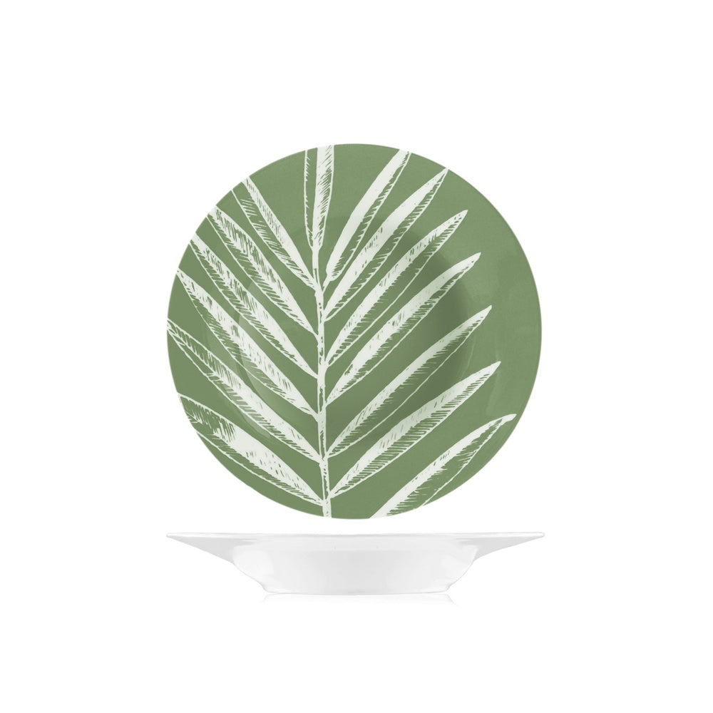 H&H Mint Foliage Servizio Piatti In Porcellana - Set 18 Pz