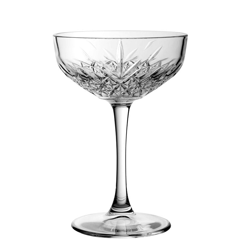 27 Cl Pasabahce Timeless Coppa Champagne In Vetro Set 4 Pezzi