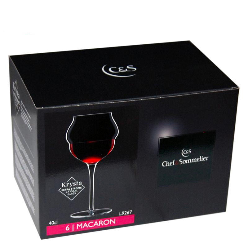 40 Cl Chef And Sommelier Macaron Calice Vino Bianco In Vetro Set 6 Pezzi