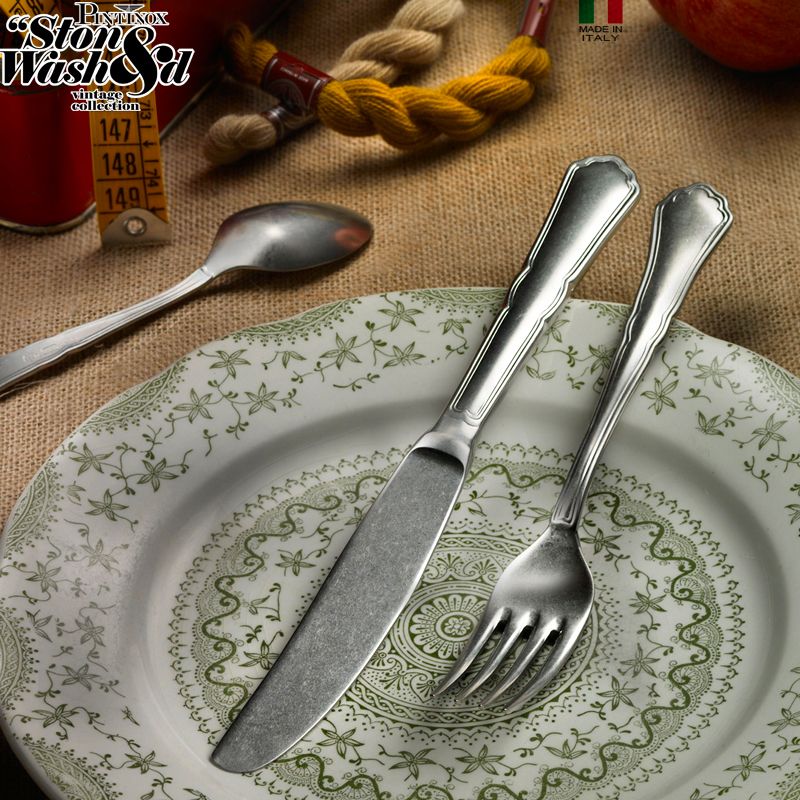 Pintinox Settecento Servizio Posate In Acciaio Inox Set 24 Pz