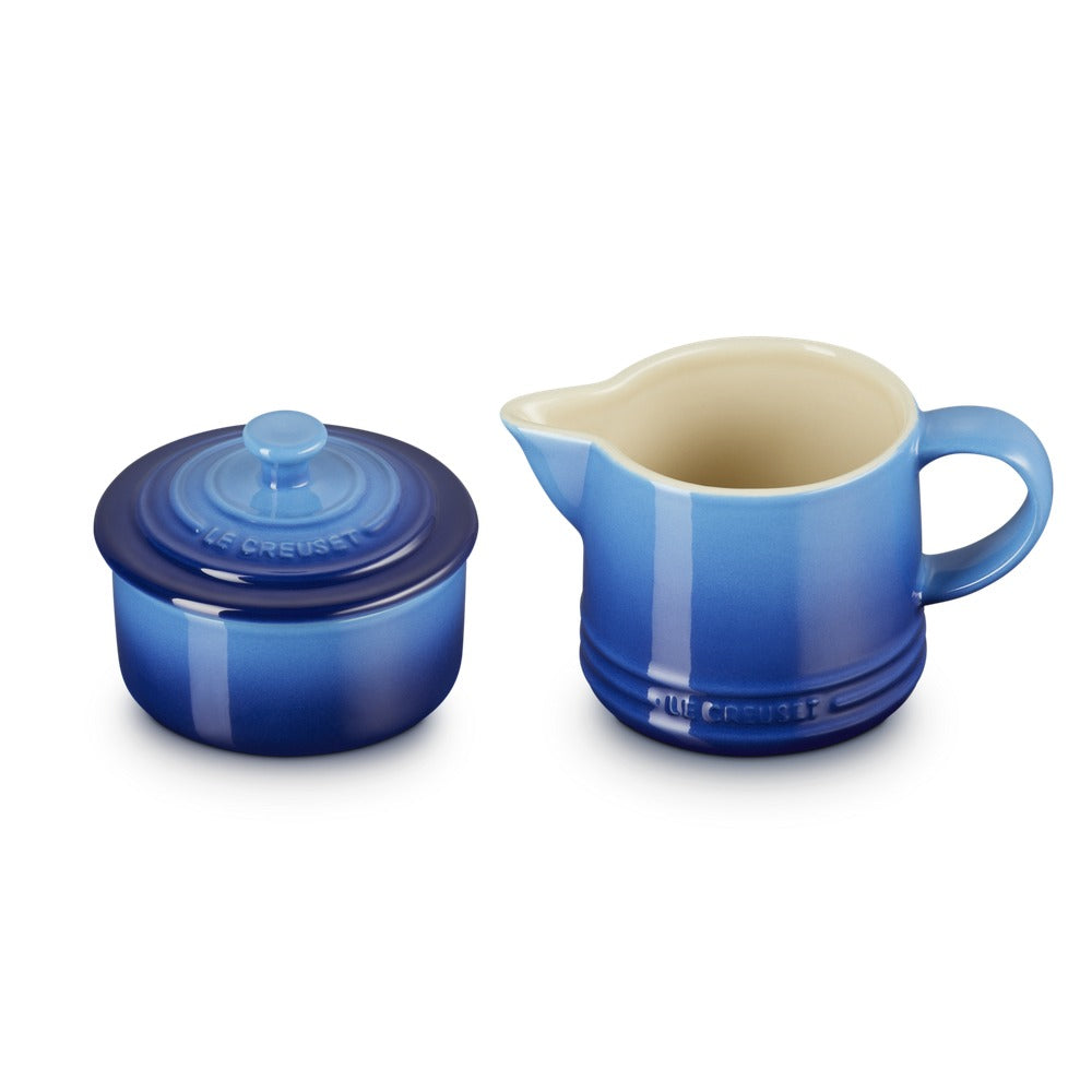 Le Creuset Evolution Set Latte & Zucchero Lattiera 30 cl con Barattolo Zucchero In Gres Vetrificato Set 2 Pz