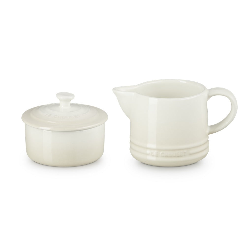 Le Creuset Evolution Set Latte & Zucchero Lattiera 30 cl con Barattolo Zucchero In Gres Vetrificato Set 2 Pz