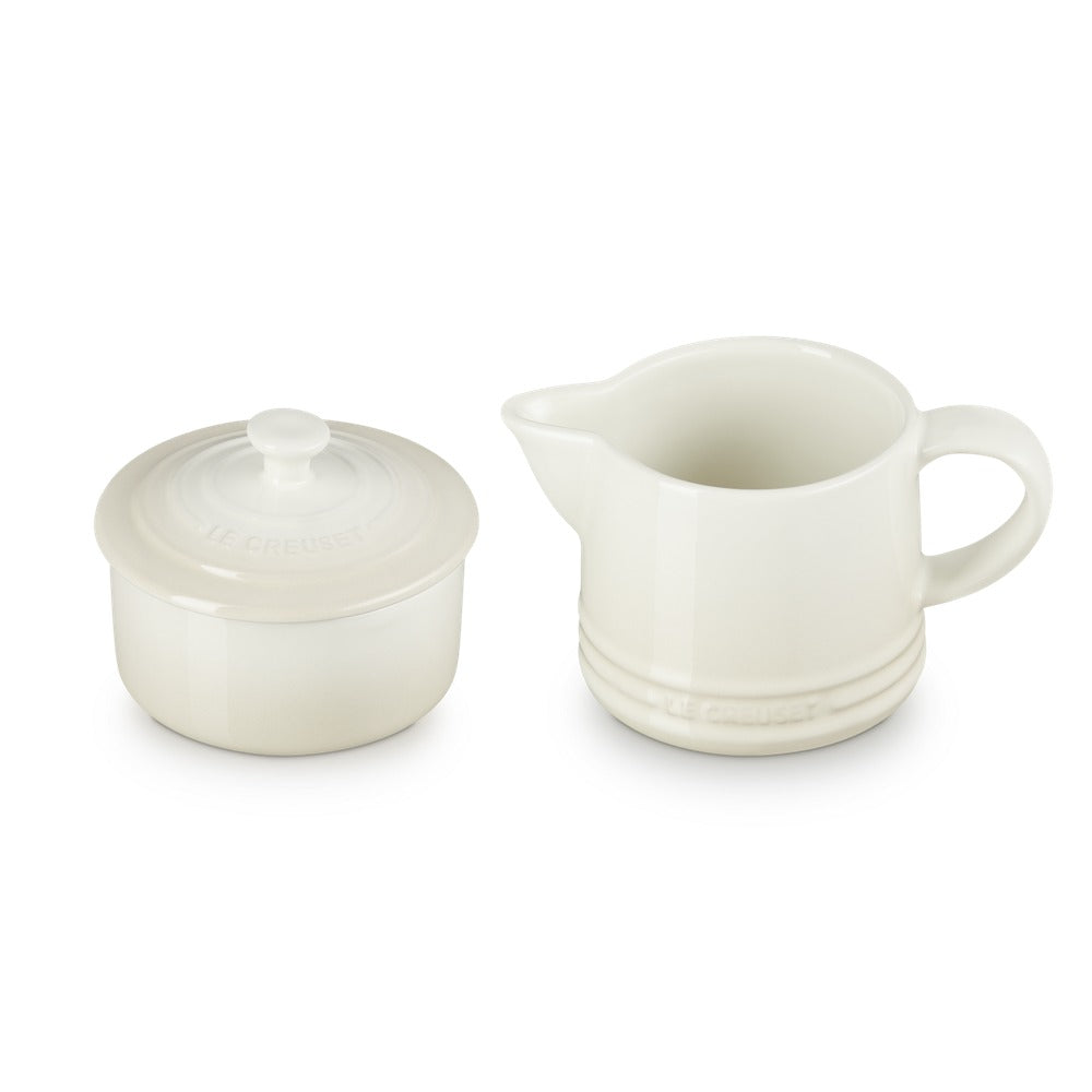 Le Creuset Evolution Set Latte & Zucchero Lattiera 30 cl con Barattolo Zucchero In Gres Vetrificato Set 2 Pz