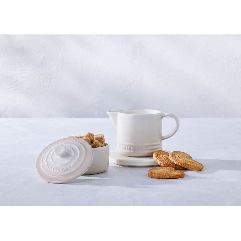 Le Creuset Evolution Set Latte & Zucchero Lattiera 30 cl con Barattolo Zucchero In Gres Vetrificato Set 2 Pz