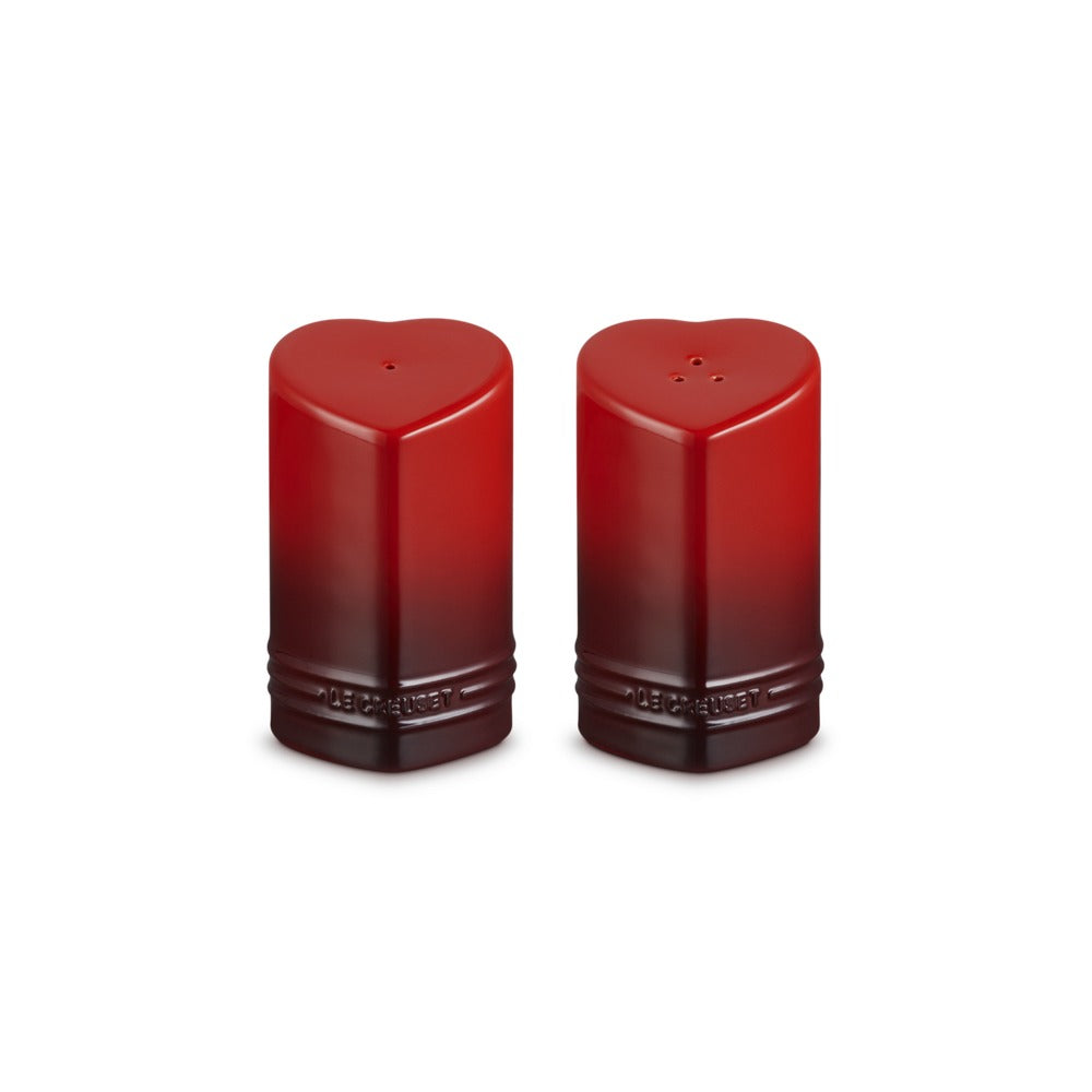 13 cl - Le Creuset Cuore Saliera e Pepiera In Gres Vetrificato