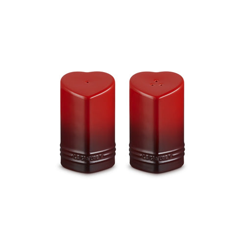 13 cl - Le Creuset Cuore Saliera e Pepiera In Gres Vetrificato