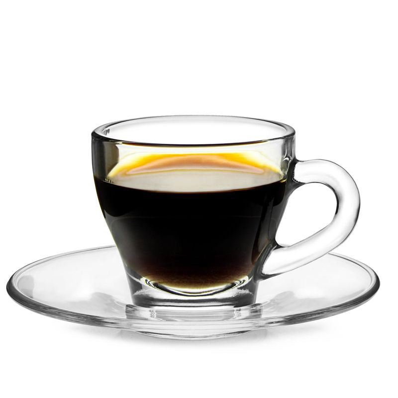 8 Cl Borgonovo Ischia Tazzina Caffe In Vetro Set 6 Pezzi