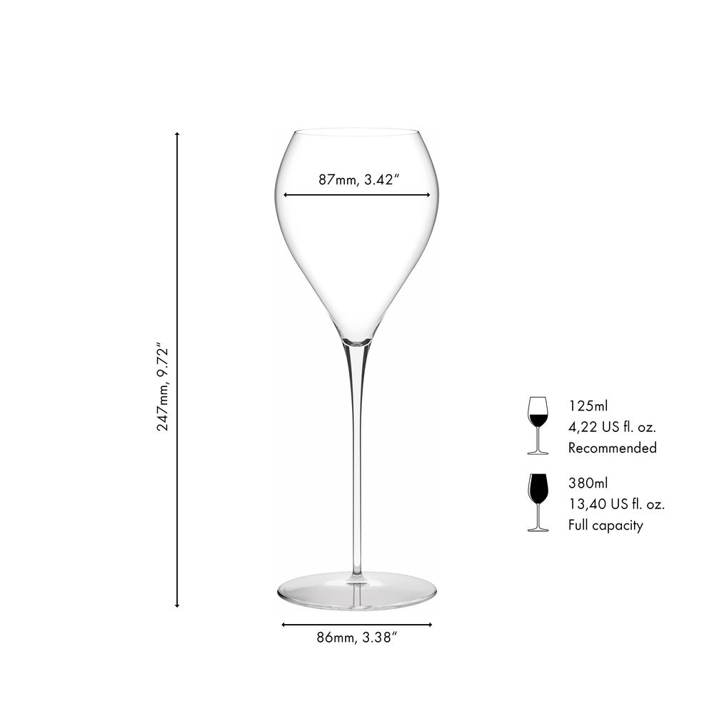 38 cl - Riedel Bellorotondo Calice Vino Bianco In Vetro