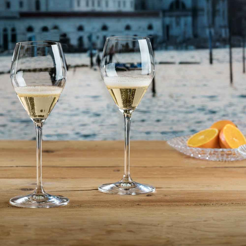 32.2 cl - Riedel Prosecco Calice Flute In Vetro Set 4 Pz