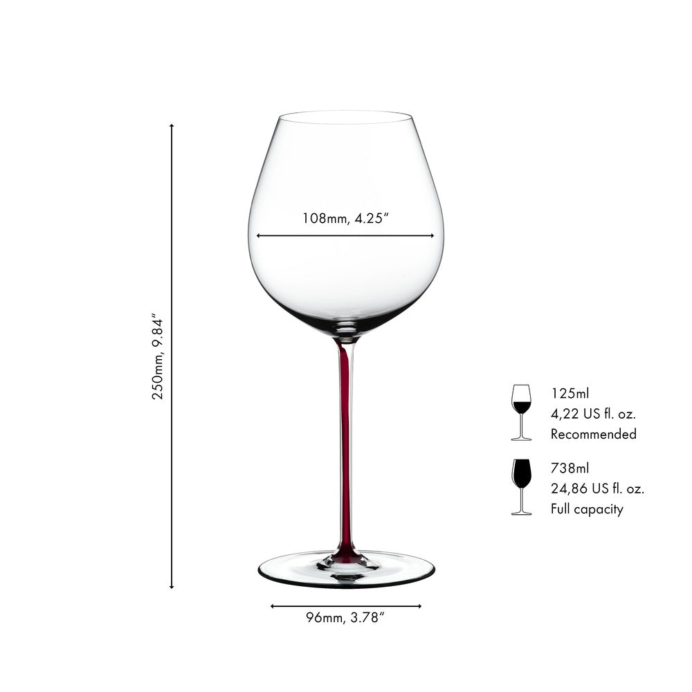 70.5 cl - Fatto A Mano Calice Degustazione Pinot Noir in Vetro