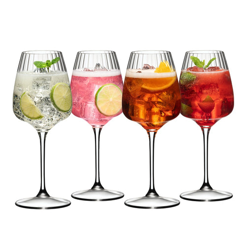 55 cl - Riedel Summer Drinks Calice Cocktail In Vetro Set 4 Pz