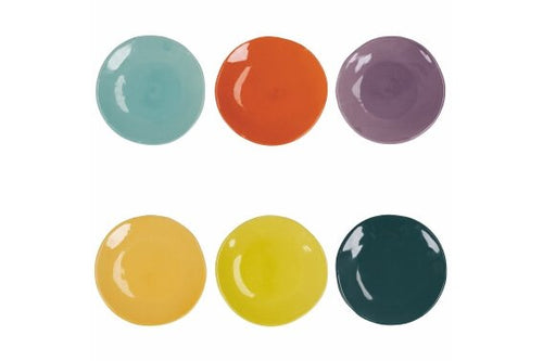 22 5 Cm Villa D Este Color Shock Piatto Frutta Dessert In Ceramica Set 6 Pz