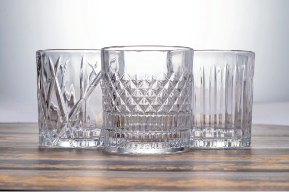 31 Cl Villa D Este Vintage Bicchiere Acqua In Vetro Set 6 Pezzi