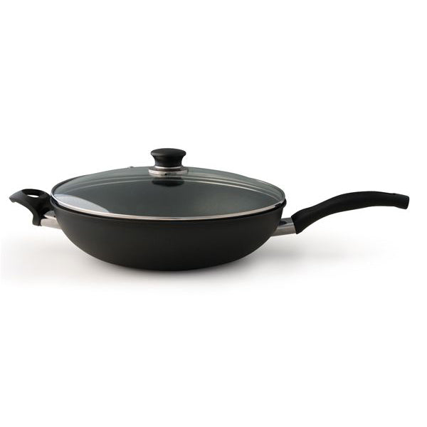 32 M Ballarini Cortina Wok Con Manico Antiaderente In Alluminio