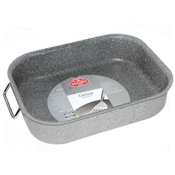 30X22 Cm Ballarini Cortina Granitium Teglia Rettangolare Antiaderente In Alluminio