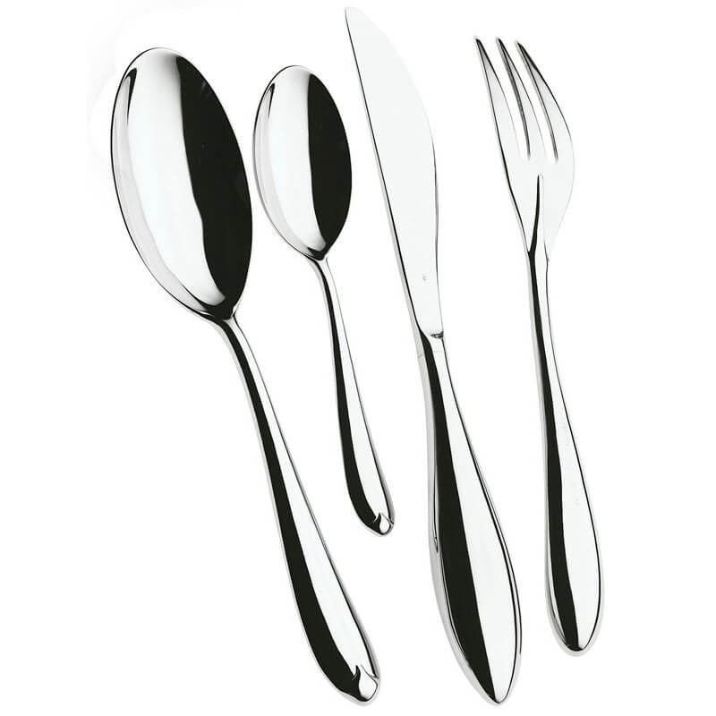 Bugatti Venezia Servizio Posate Acciaio Inox Set 24 Pz