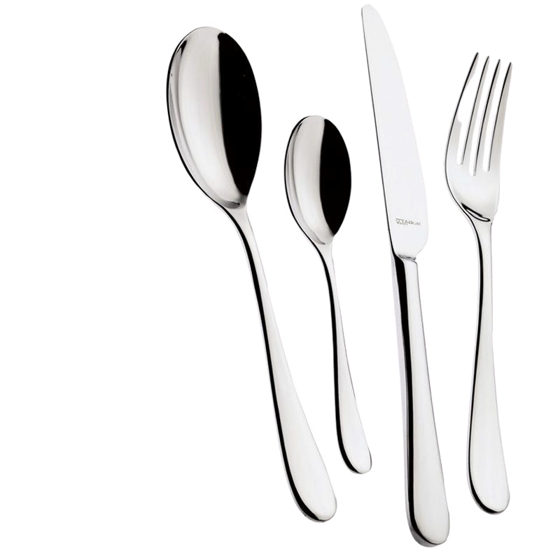 Bugatti Siena Servizio Posate Acciaio Inox Set 24 Pz