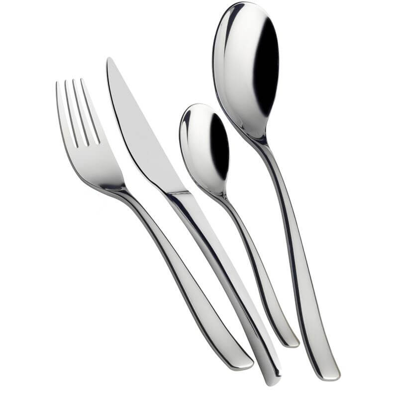 Bugatti Amalfi Servizio Posate Acciaio Inox Set 24 Pz