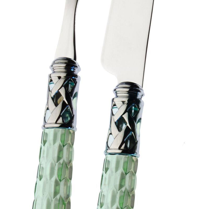 Bugatti Bohemia Servizio Posate Ghiera Cromata Acciaio Inox Set 24 Pz