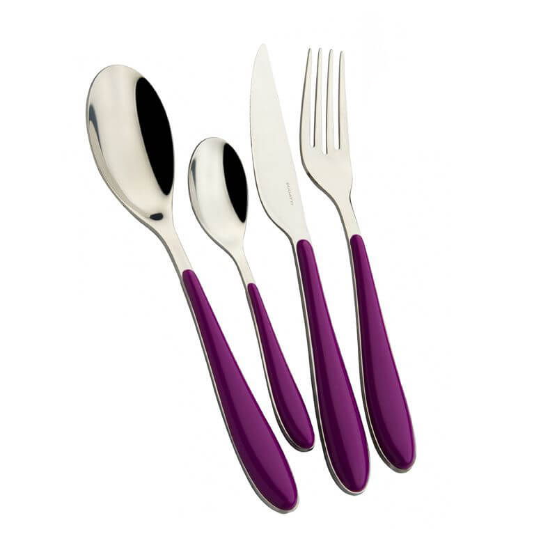 Bugatti Gioia Servizio Posate Acciaio Inox E Abs Set 24 Pz